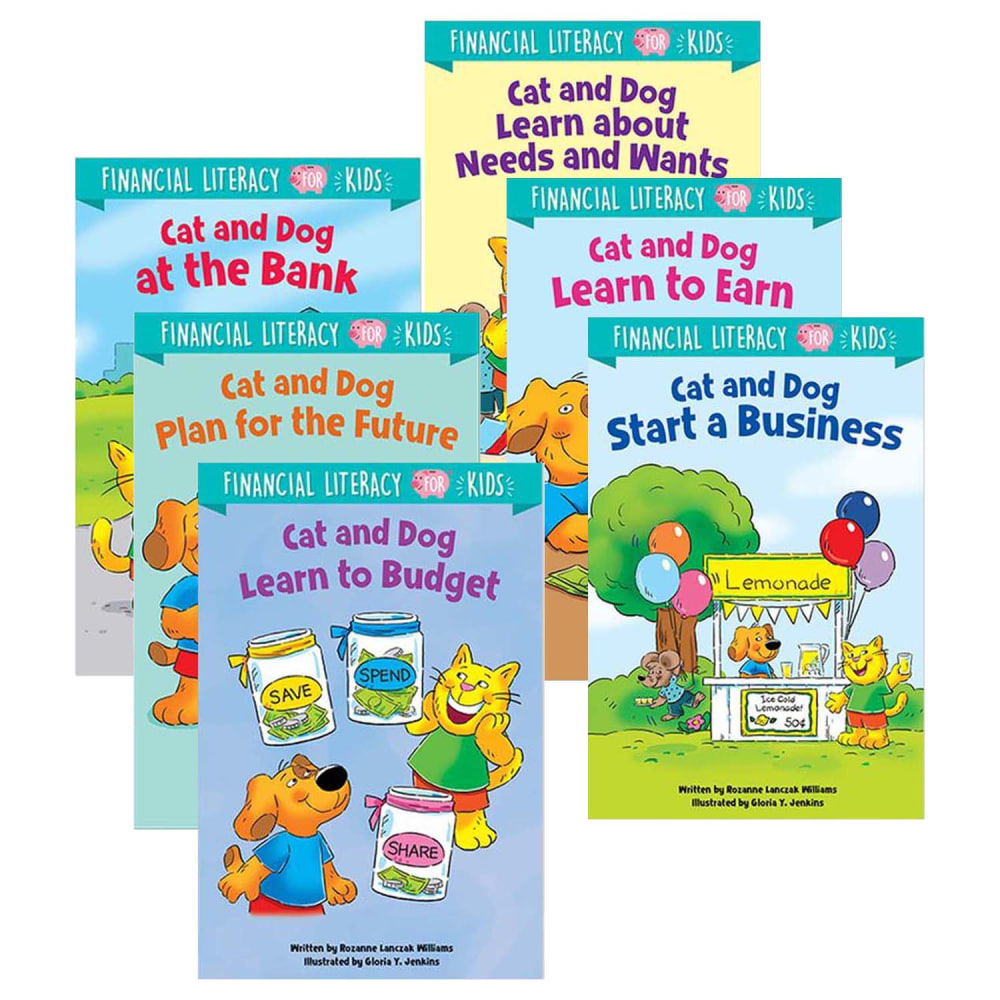 Creative Teaching Press Financial Literacy for Kids, Pack Of 6 Books MPN:CTP10272