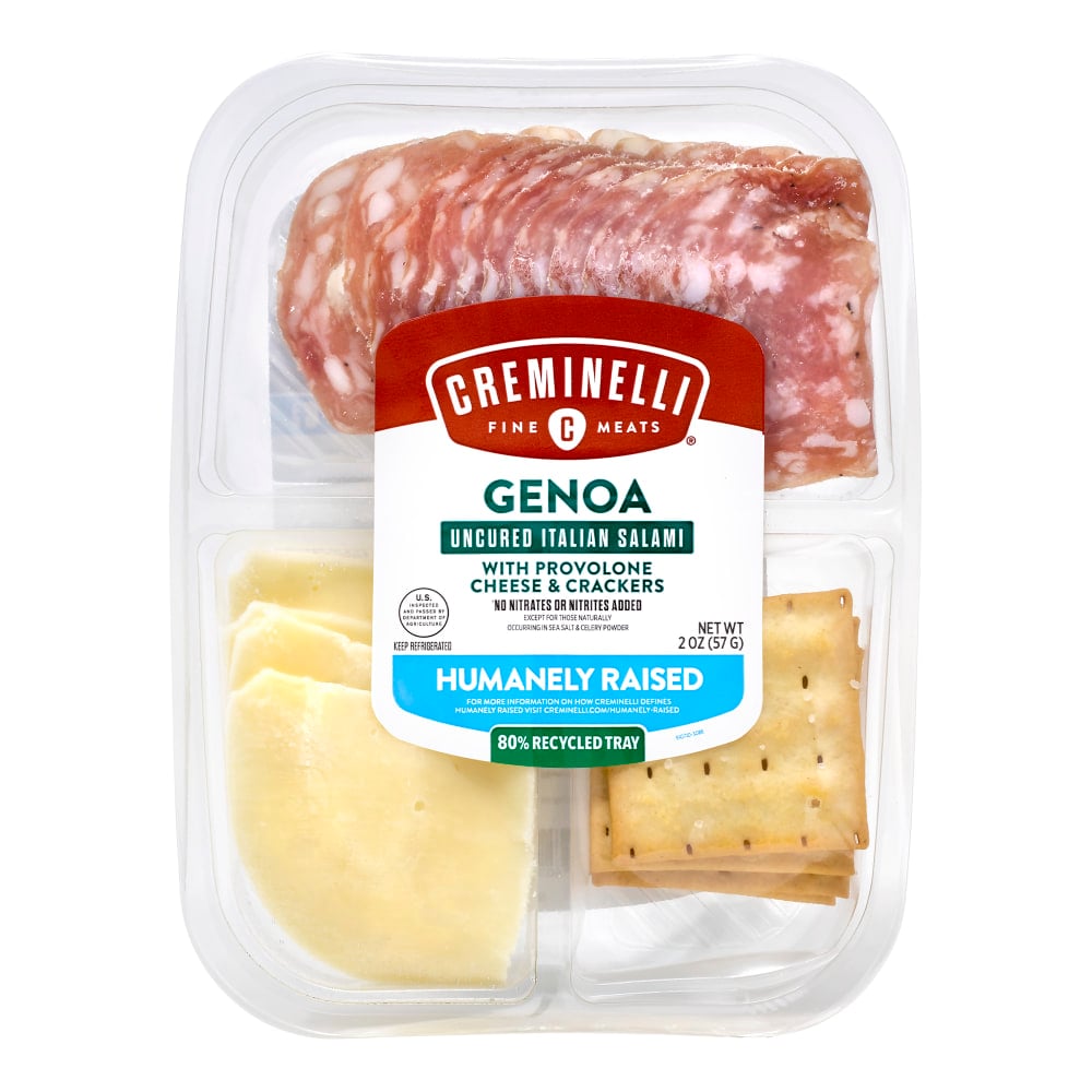 Creminelli Genoa, Provolone Cheese And Crackers Packs, 2 Oz, Set Of 4 Packs MPN:0850732006173