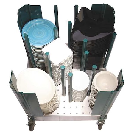Dish Dolly, 27 1/8 x 27 1/8 x 32 In MPN:501-D-EX