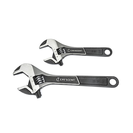 2 Piece Wide Jaw Adjustable Wrench Set 6