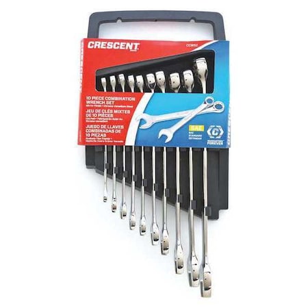 10 Piece 12 Point Metric Combination Wrench Set MPN:CCWS3-05