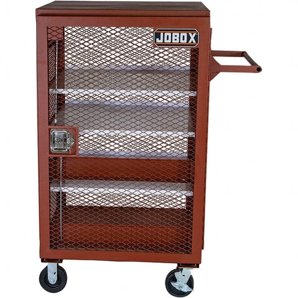 Mesh Security Cabinet Mobile Work Center: 42-1/2
