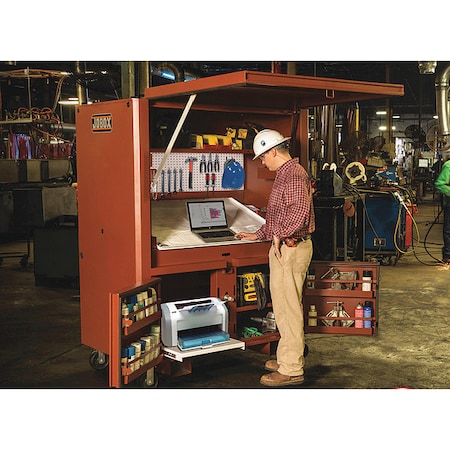 Jobsite Field Office, Brown, 63 in W x 33 in D x 80 in H MPN:1-510990
