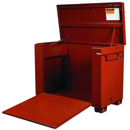 Drop-Front Jobsite Box, Brown, 60 in W x 31 in D x 45 in H MPN:1-657990