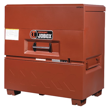 Piano-Style Jobsite Box, Brown, 39.1 cu ft, 48