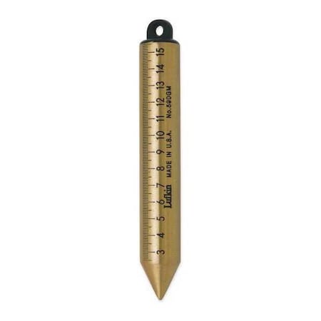 20 oz. Inage Solid Brass Cylindrical Metric Plumb Bob MPN:590GMN