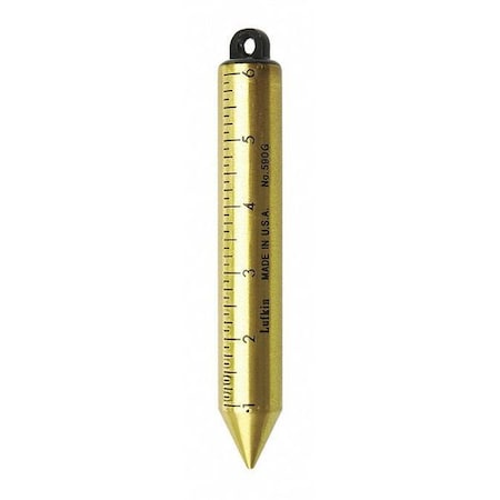 20 oz. Inage Solid Brass Cylindrical Blunt Point SAE Plumb Bob MPN:590GN