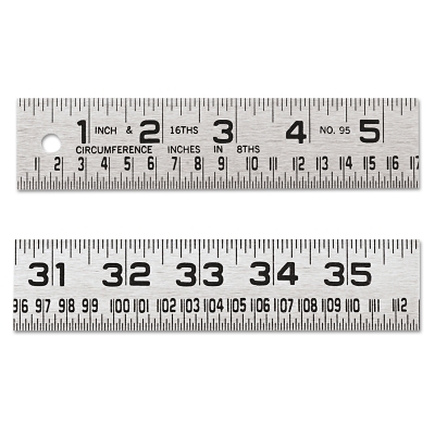 Steel Rule Tin 1/16