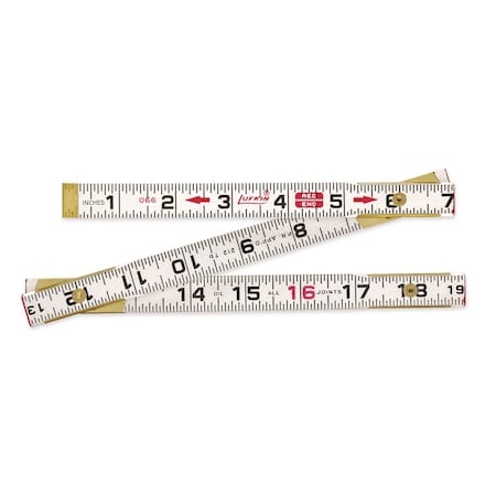 Wood Rule 6'/2M English/Metric MPN:062CMEN
