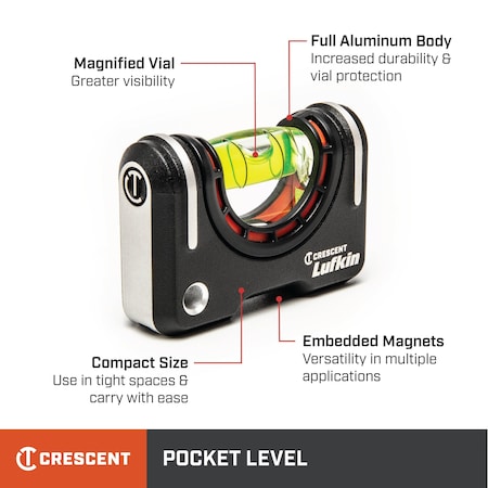 Magnetic Pocket Level MPN:LPL1000-02