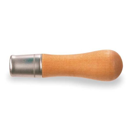 Push On File Handle, Length 5 1/4 in, Dia 1 1/2 in, Wood MPN:21528N