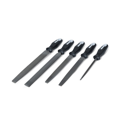 Machinists File Set, Ergonomic, 5 piece MPN:22040HNNN