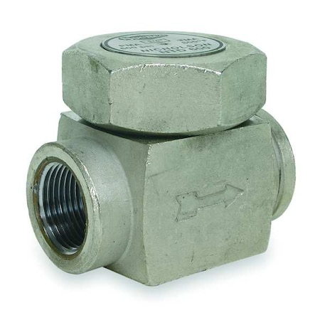 Steam Trap, 800F, Stainless Steel, 600 psi, NPT Outlet: 1/2 in MPN:NTD600-N1C9A