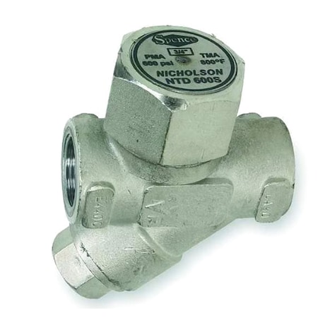Steam Trap, 800F, Stainless Steel, 600 psi MPN:NTD600-N1C9S