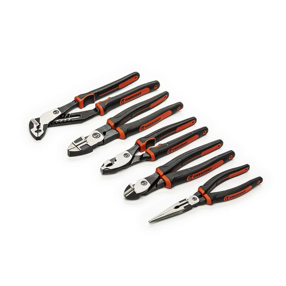 Plier Sets, Plier Type Included: Tongue & Groove  Slip Joint  Linesman  Long Nose  Diagonal Cutting , Set Type: Plier Set , Container Type: Carded  MPN:Z2SET5CG-06