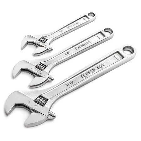 Adjustable Wrench Set 6/8/10 Chrome MPN:AC3PC
