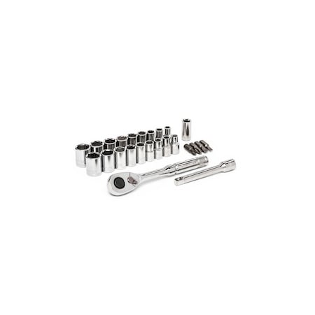 Socket Wrench Set 25PC 1/4