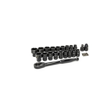 25 Pc Ratchet and Socketset Sae Metric MPN:CX6PT25