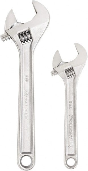 Adjustable Wrench Set: 2 Pc, Inch MPN:AC2812VS