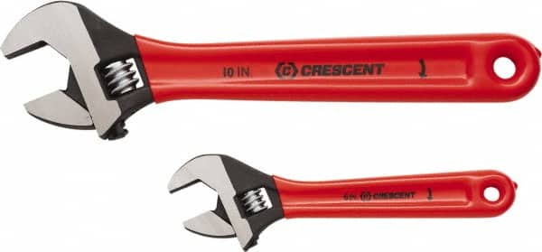 Adjustable Wrench Set: 2 Pc, Inch MPN:AT2610CVS