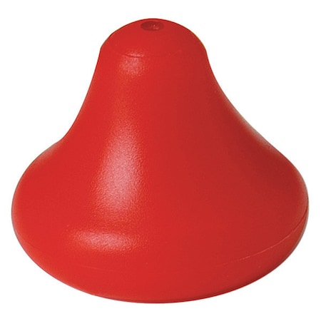 Plastic Pendant, Red, 1 3/16