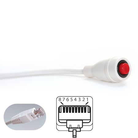 Call Cord, 8 ft., Cord, Arial RJ45 8-Pin MPN:116115