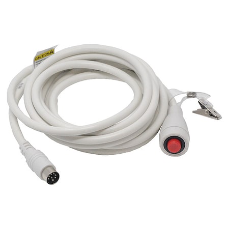 Call Cord, White, 12' L, 8-Pin DIN MPN:117728-12