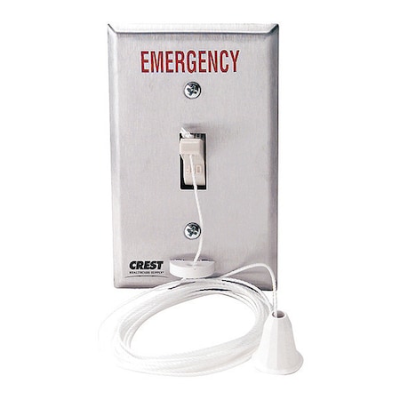 Pullcord Station, 12-120 V, 15A, 1-Gang MPN:4303-FE