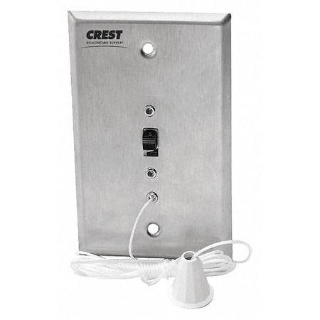 Pullcord Station, White, 4 1/2