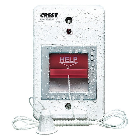 Pullcord Station, White, 4 1/2