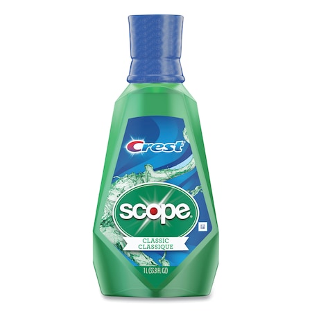 + Scope Mouth Rinse, Classic Mint, 1 L Bottle, PK6 MPN:95662