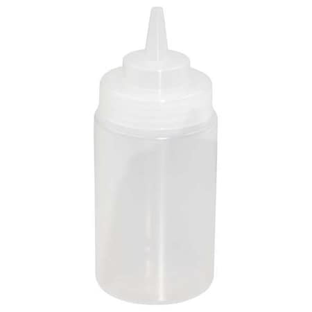 Squeeze Bottle, Plastic, Clear, 12 oz., PK12 MPN:SB12CW