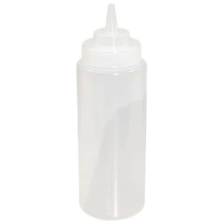 Squeeze Bottle, Plastic, Clear, 24 oz., PK12 MPN:SB24CW