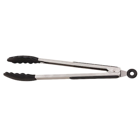 Tong, Black, 13 in. L, Stainless Steel MPN:BSFT12
