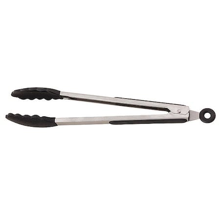 Tong, Black, 10-1/2 in. L, Stainless Steel MPN:BSFT9