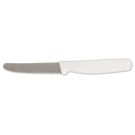 Utility Knife, Serrated, 3-1/2 in. L, White MPN:KN06