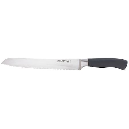 Bread Knife, 9 in Blade, Black Handle MPN:KN120