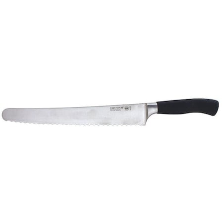 Bread Knife, 10 in Blade, Black Handle MPN:KN122