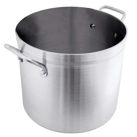 Stock Pot, 11 1/8 in Dia, Aluminum MPN:POT12