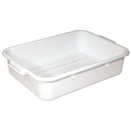 Bus Tub, White, Polypropylene, 5 in. Height MPN:BT5WH