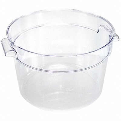 Round Storage Container Clear 4 qt. MPN:RCC4
