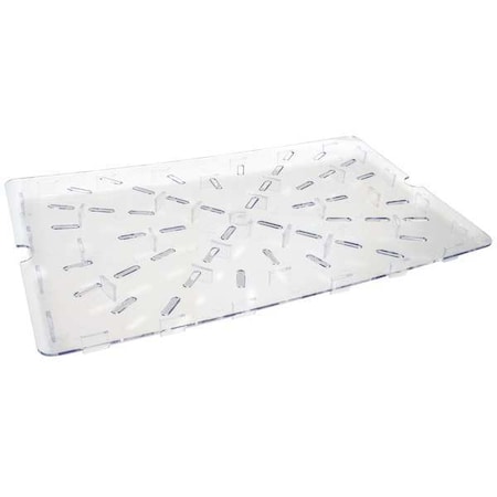 Storage Box Drain Tray, 14 1/4 in L, Clear MPN:SBHDT