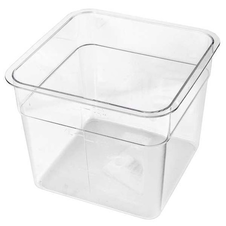 Stackable Food Storage Container, Clear, Polycarbonate MPN:SQC2