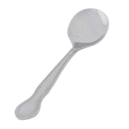 Bouillon Spoon, 6 in L, Silver, PK36 MPN:BEL710