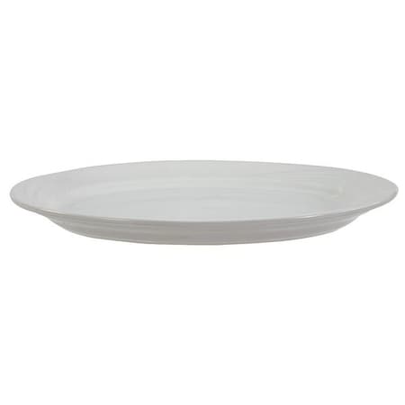 Platter, 12-1/2x8-3/4 In, Bone Wht, PK12 MPN:RE56