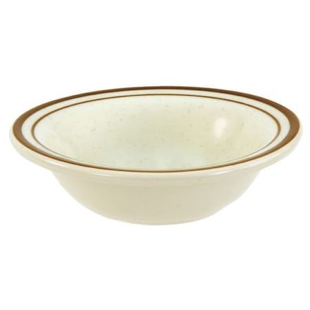 Fruit Dish, 4 oz., Ceramic Brown Speckled w/Double Band PK36 MPN:SC31