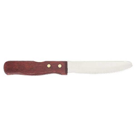 Steak Knife, 5 in. L, Wood Handle, PK12 MPN:SKJW