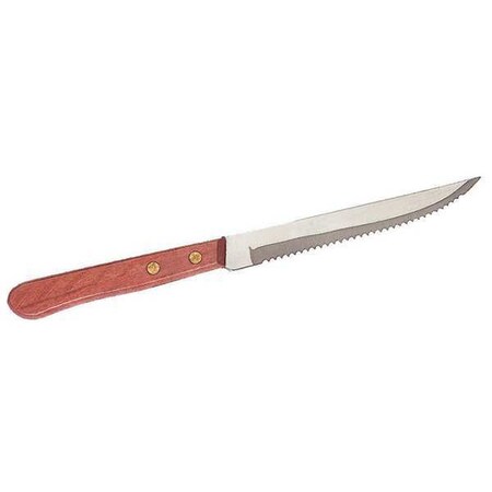 Steak Knife, 4-3/4 in. L, Wood Handle, PK12 MPN:SKPW2