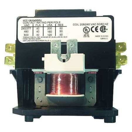Relay, 120V, Single Pole MPN:14581