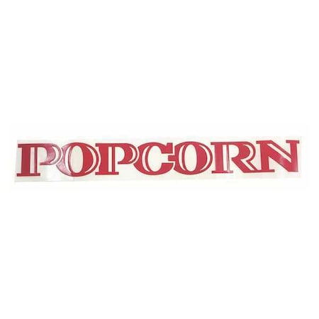 Decal Popcorn, Red Top and Letters MPN:2414-R